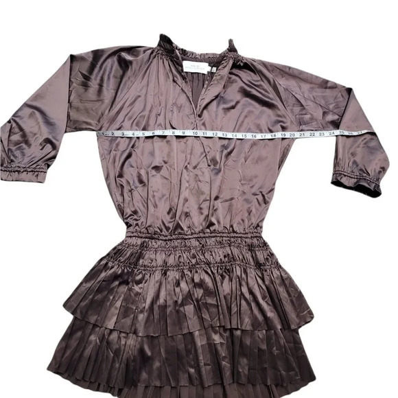 NWOT ANTHROPOLOGIE ELIZABETH Crosby Palermo Pleated Dress - Picture 8 of 11